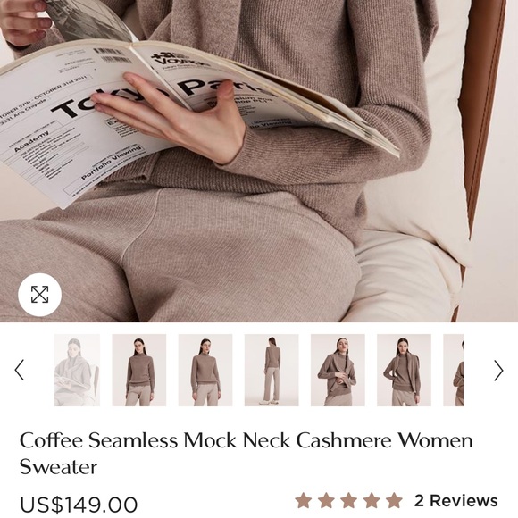 Goelia Pure Cashmere Sweater - Picture 2 of 14